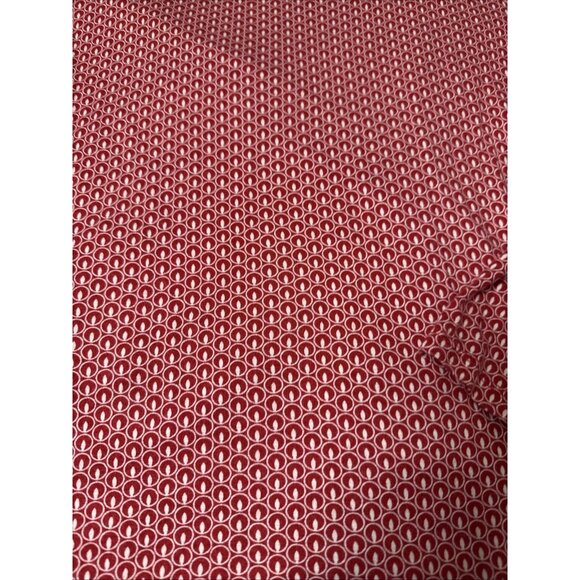 Talbots Medium ￼ Petite Top Red White Cross over Bust 3/4 Sleeve Stretch - Picture 5 of 7